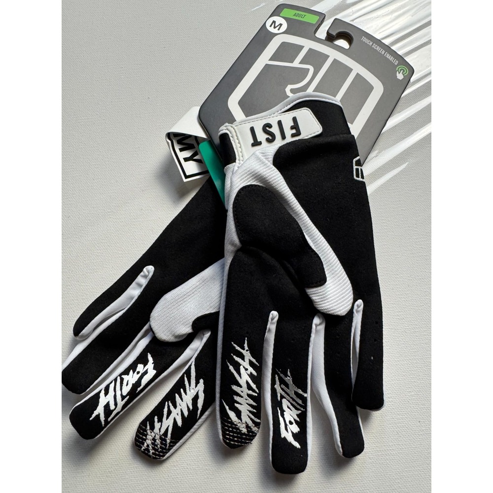 Fist Handwear Strapped Glove Panda Adult Medium White Black BMX MX MTB Gloves NE